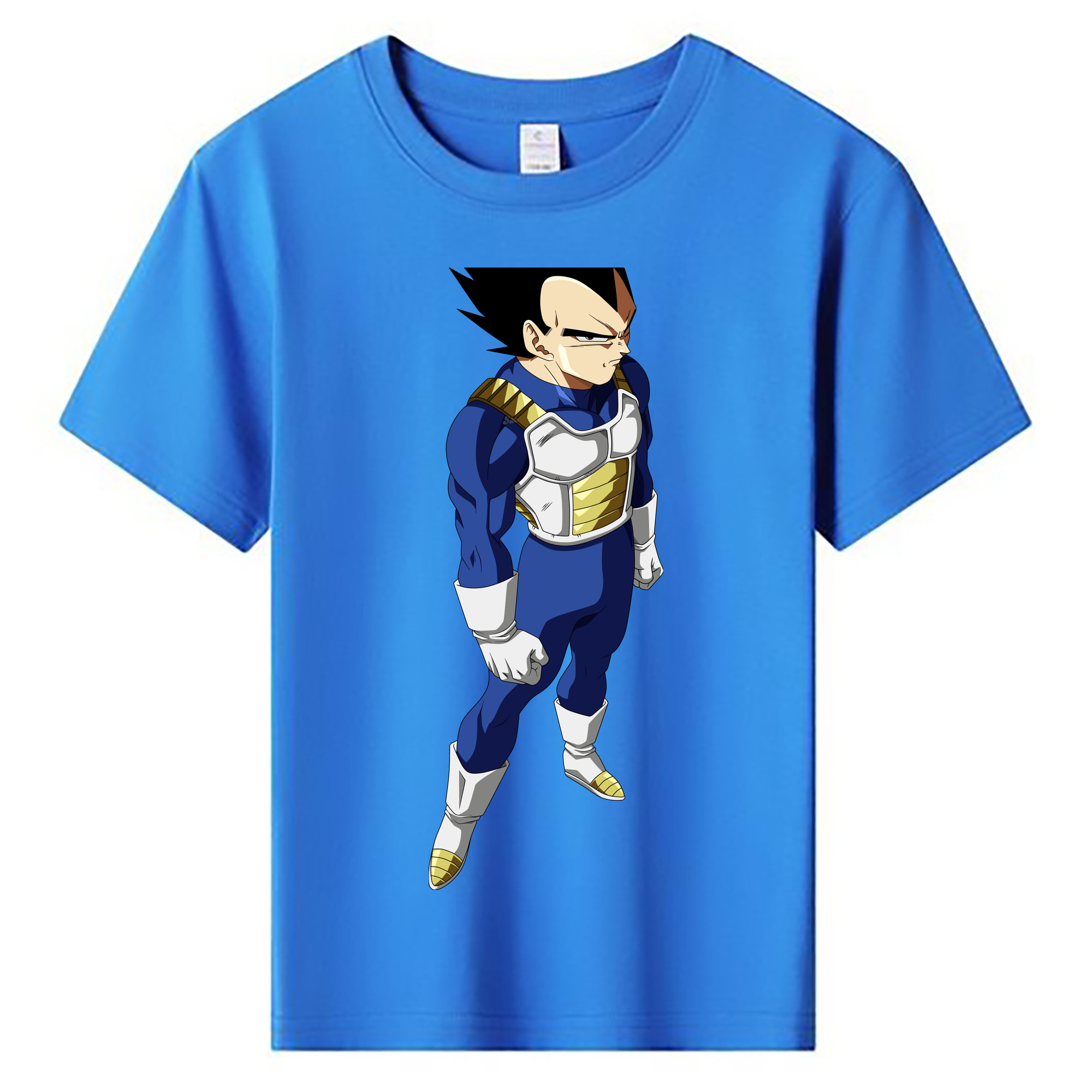 （画像用） ドラゴンボール ベジータ四世（Bejīta Yonsei）DRAGON BALL Vegeta IV 綿100％キッズTシャツ（フロントプリント）